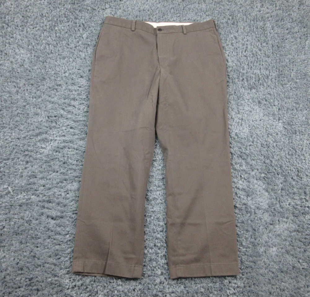 Brooks Brothers Advantage Chino Clark Pants Mens 38x30 Brown Straight Leg 38x29*